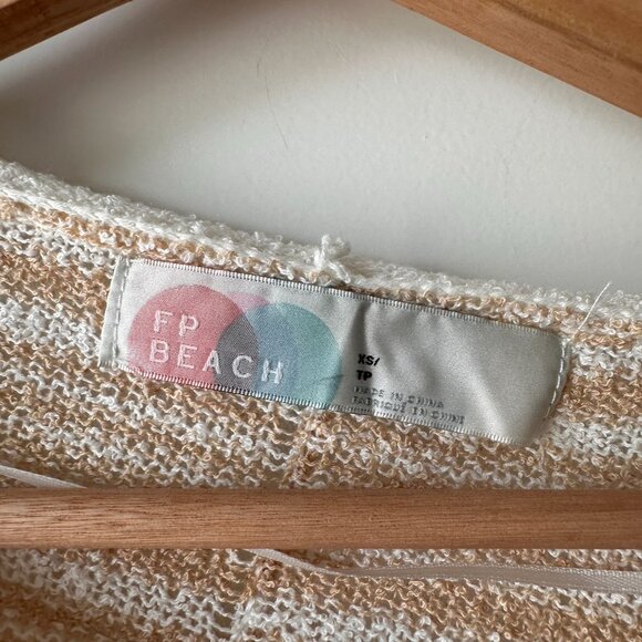 Free People FP Beach Striped Summer Sweater Pullover XS - Picture 2 of 6